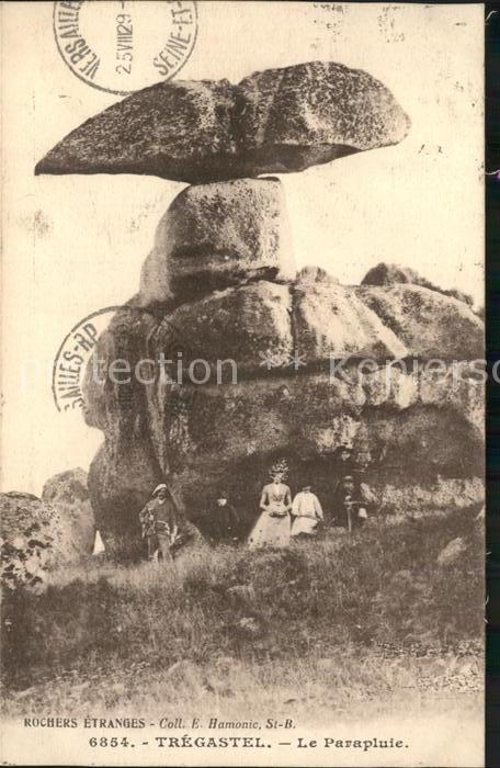 Tregastel Le Parapluie Rochers etranges Stempel a