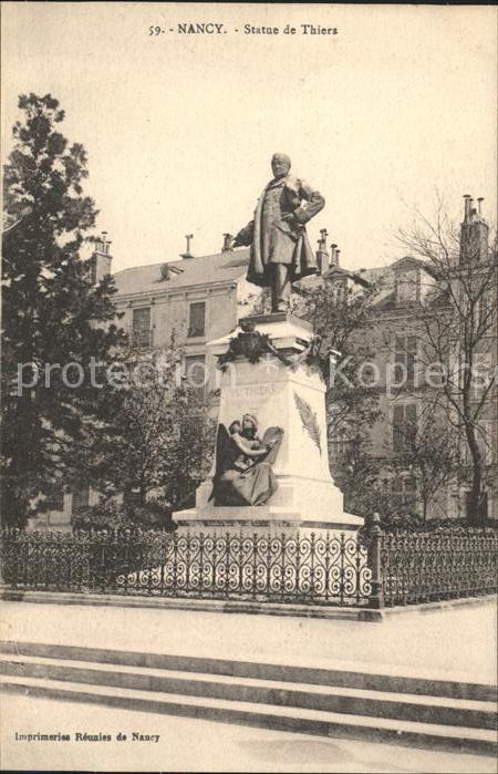 Nancy Lothringen Monument Statue de Thiers
