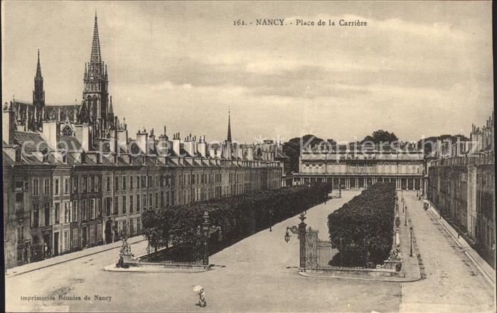 Nancy Lothringen Place de la Carriere Tours de la Cathed