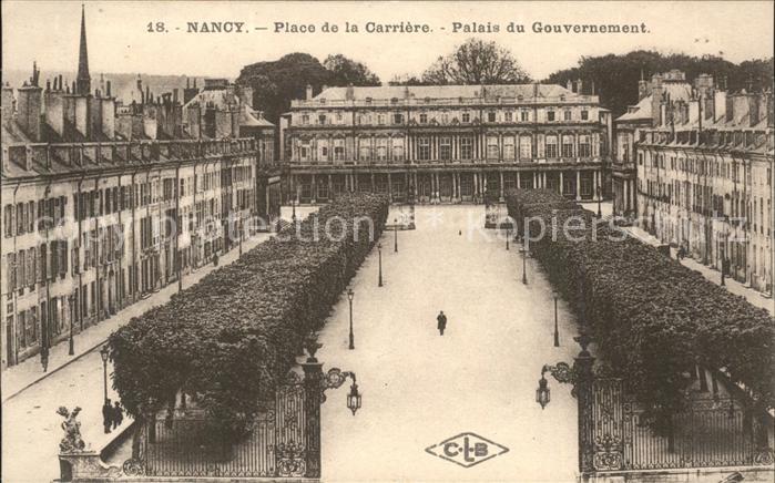Nancy Lothringen Place de la Carriere Palais du Gouverne