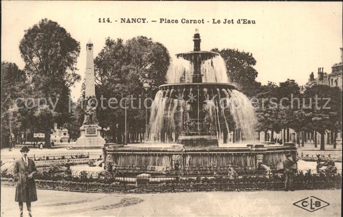Nancy Lothringen Place Carnot Jet d_Eau Monument