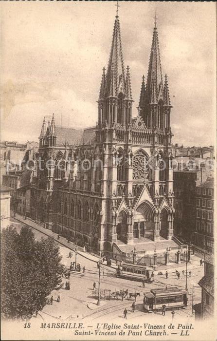 Marseille Bouches-du-Rhone Eglise Saint Vincent de Paul