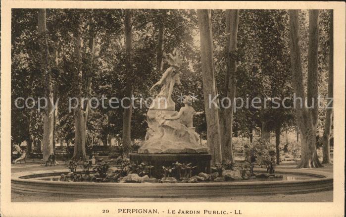 Perpignan Jardin Public Fontaine Sculpture