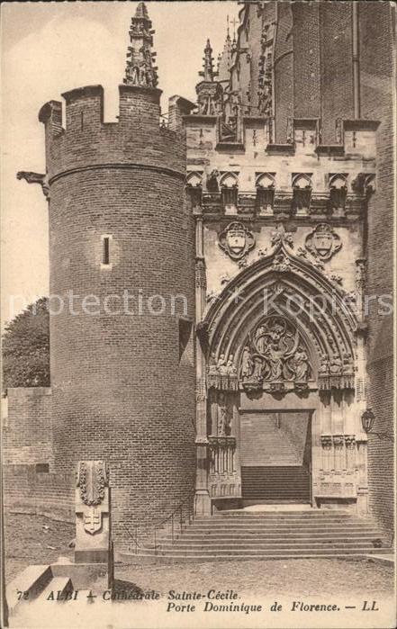Albi Tarn Cathedrale Sainte Cecile Porte Dominiqu