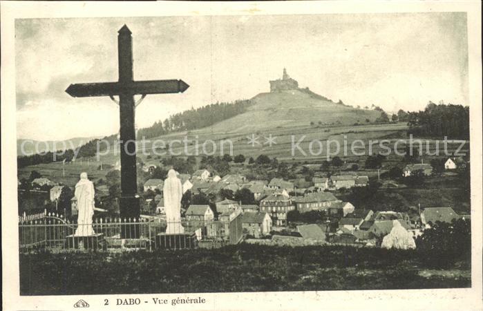 Dabo Moselle Vue generale Croix Le Rocher Chapelle