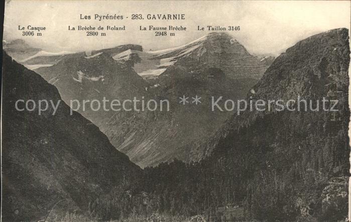 Gavarnie Hautes-Pyrenees Vue panoramique