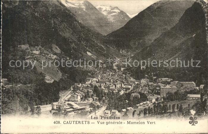 Cauterets Vue generale Mamelon Vert