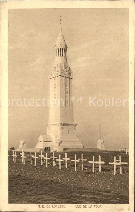 Ablain-Saint-Nazaire Notre Dame de Lorette La Tour Cimetiere