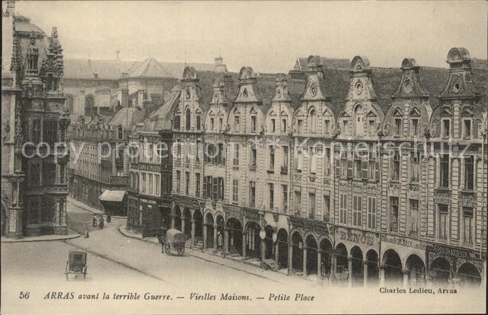 Arras Pas-de-Calais Vieilles Maisons Petite Place avant la