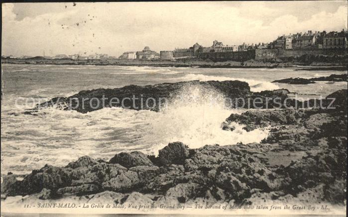 Saint-Malo 35 La Greve de Malo vue prise du Grand Bey