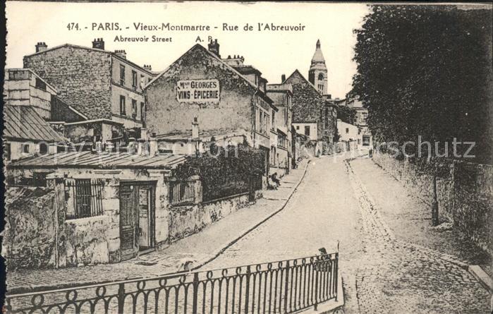 Paris Vieux Montmartre Rue de l'Abreuvoir