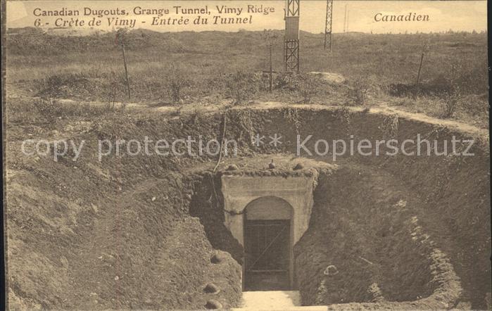Vimy Crete de Vimy Entree du Tunnel Grande G