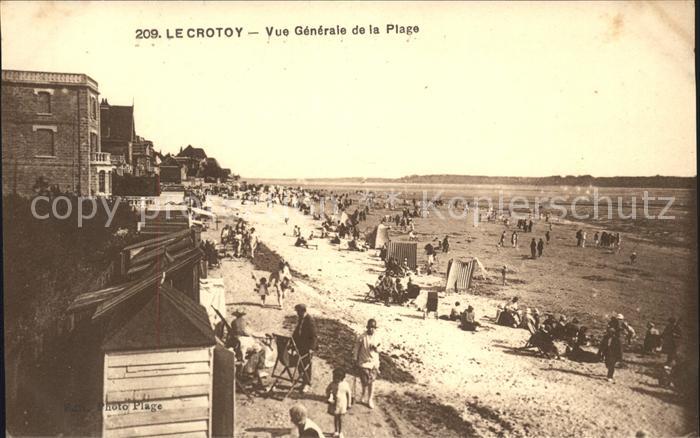 Le Crotoy Vue generale de la Plage
