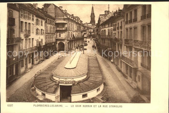 Plombieres-les-Bains Vosges Bain Romain et Rue Stanislas