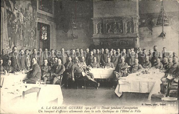 Douai 59 Banquet d_officiers allemands Salle Got