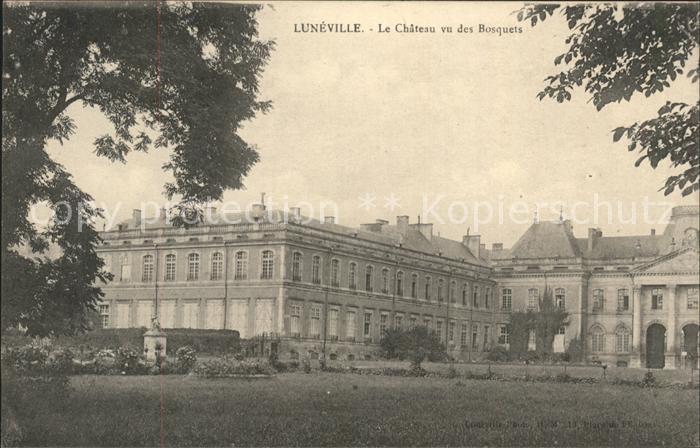 Luneville Chateau vu des Bosquets