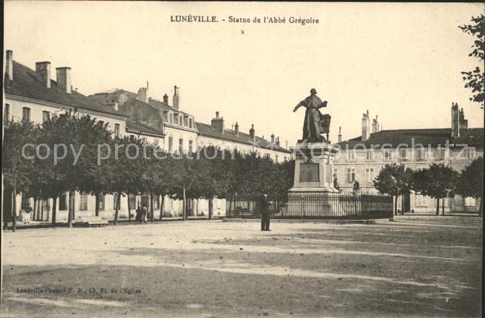 Luneville Statue de l'Abbe Gregoire Monument
