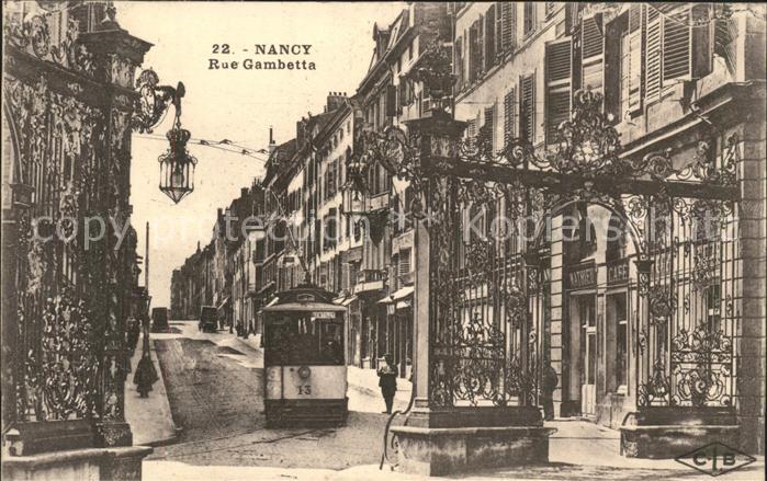 Nancy Lothringen Rue Gambetta Tram