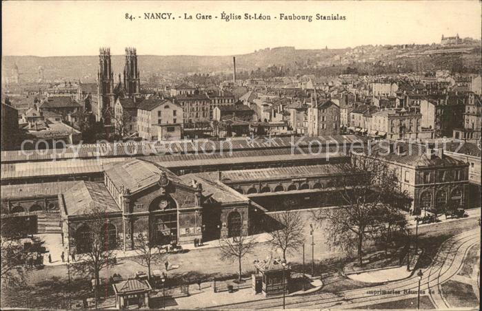 Nancy Lothringen La Gare Eglise Saint Leon Faubourg Stan