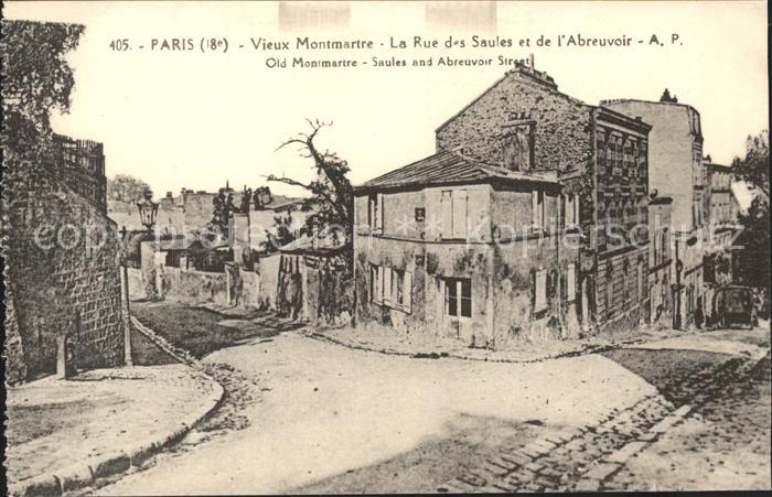Paris Vieux Montmartre Rue des Saules et de l