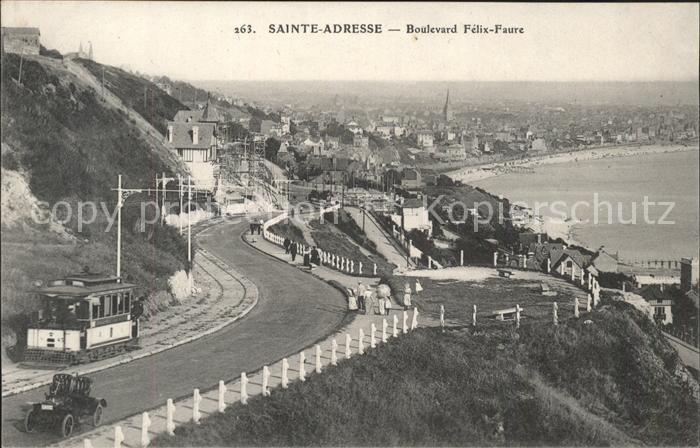 Sainte-Adresse Boulevard Felix Faure Tram