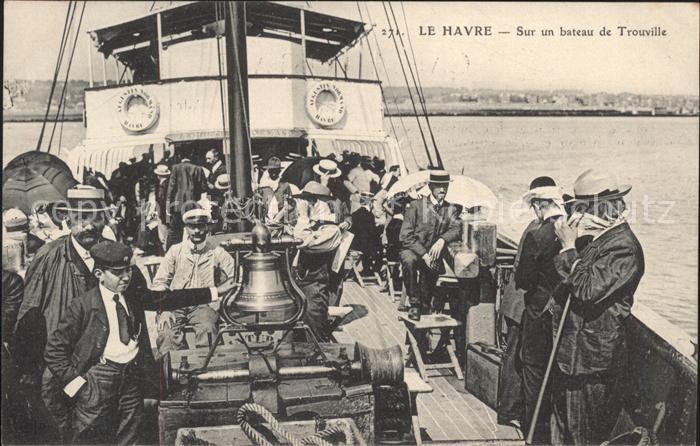 Le Havre Sur un bateau de Trouville