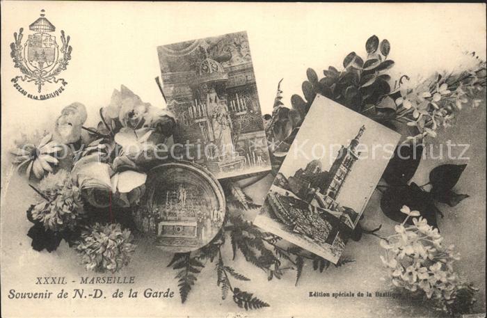Marseille Bouches-du-Rhone Eglise Notre Dame de la Garde