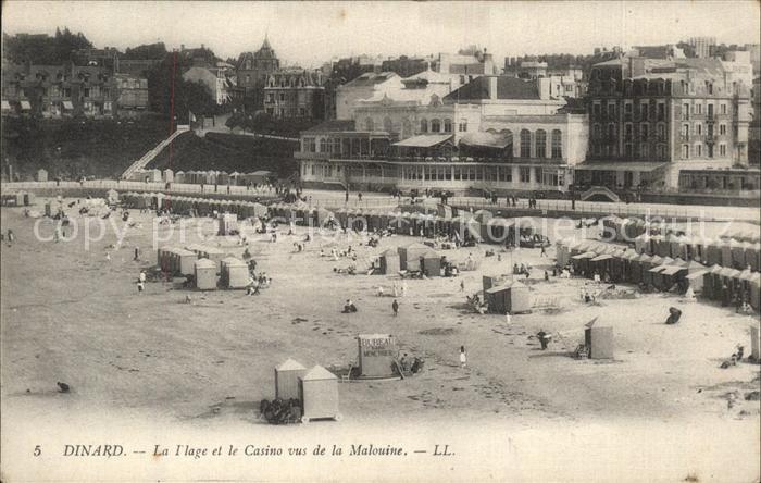 Dinard 35 Plage et Casino vus de la Malouine