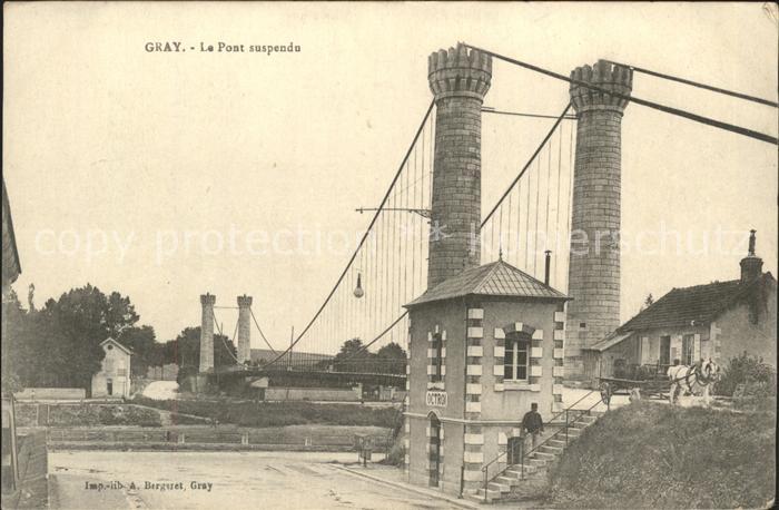 Gray Haute Saone Pont suspendu Hängebrücke