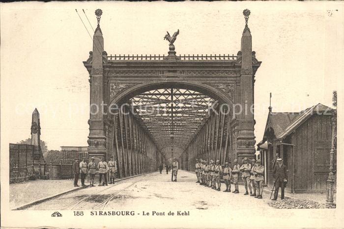 Strasbourg Alsace Pont de Kehl Militaire