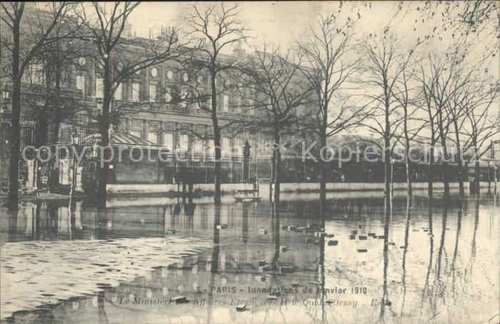 Paris Inondations de Janvier 1910 Ministere d