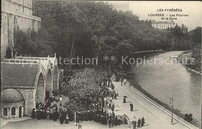 Lourdes Hautes Pyrenees Les Piscines et le Gave