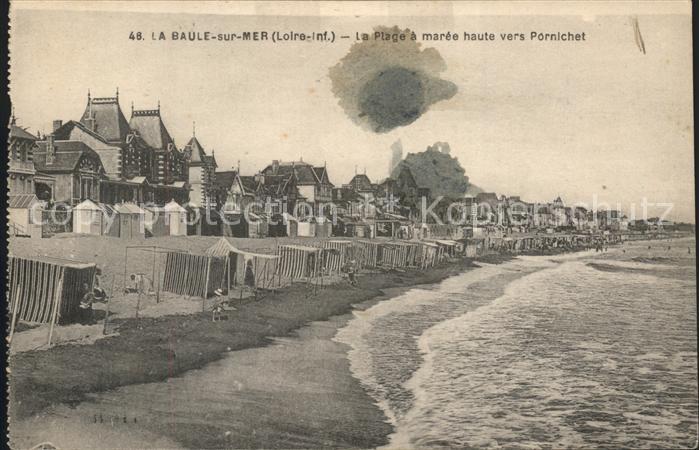 La Baule-sur-Mer Plage a maree haute vers Pornichet
