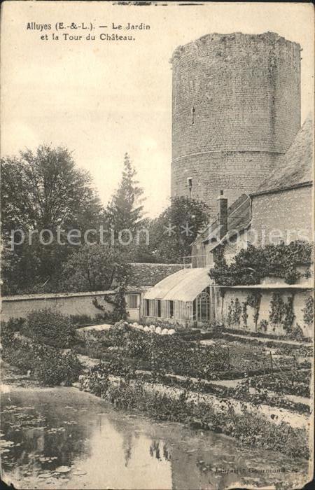 Alluyes Jardin et la Tour du Chateau