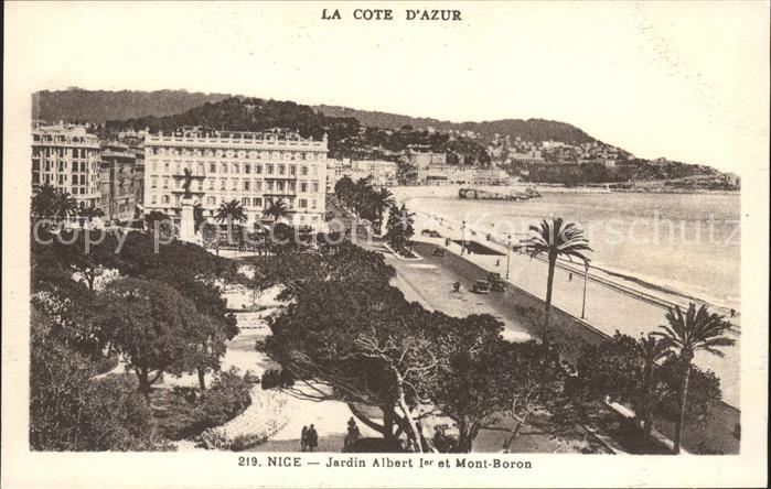 Nice Alpes Maritimes Jardin Albert Ier et Mont Boron Cote d_