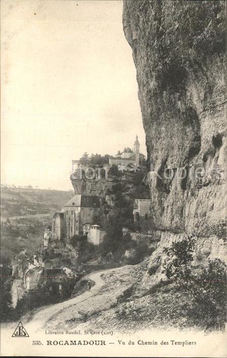 Rocamadour Vue du Chemin des Templiers
