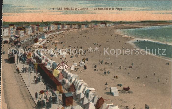 Les Sables-d Olonne Le Remblai et la Plage