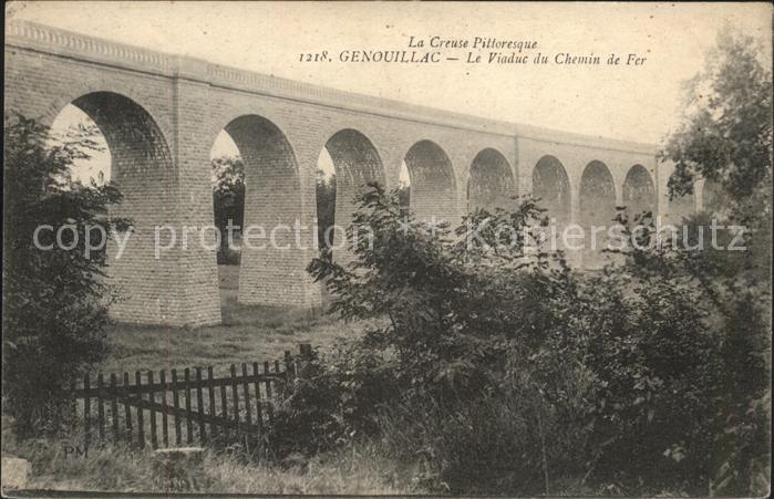 Genouillac Creuse Viaduc du Chemin de Fer