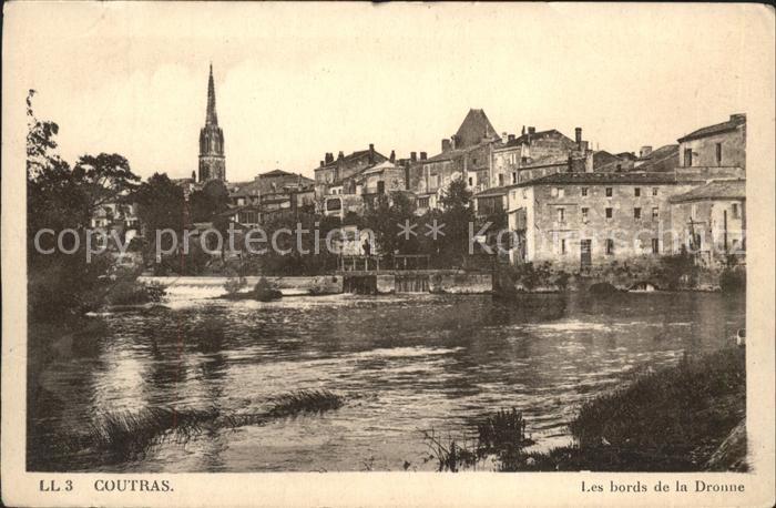 Coutras Les bords de la Dronne Tour de l'Eglise
