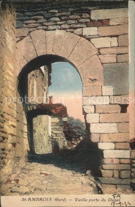 Saint-Ambroix Gard Vieille porte du Dugas