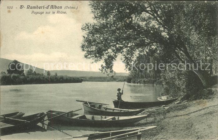 Saint-Rambert-d Albon Paysage sur le Rhone