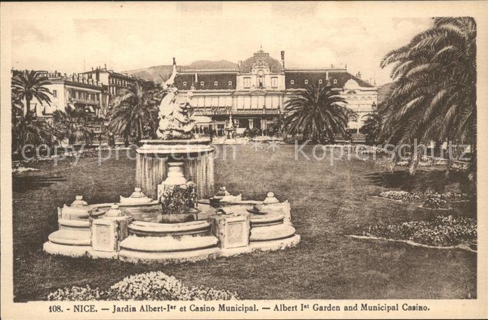 Nice Alpes Maritimes Jardin Albert Ier et Casino Municipal