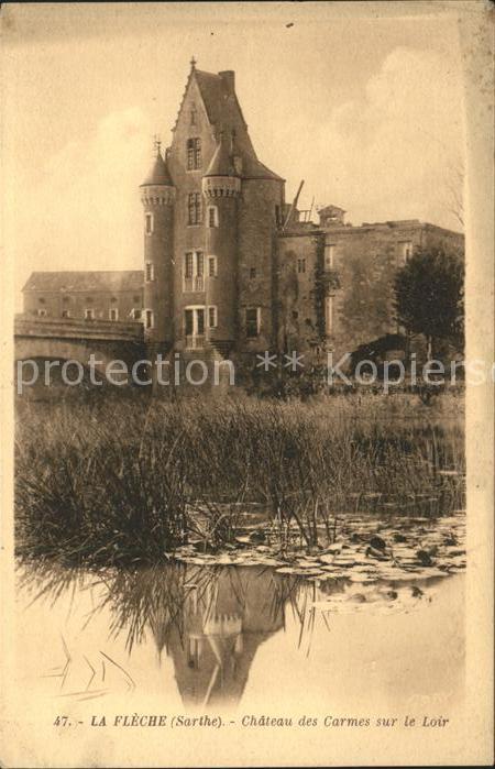 La Fleche Chateau des Carmes sur le Loir