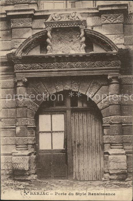 Barjac Gard Porte du Style Renaissance