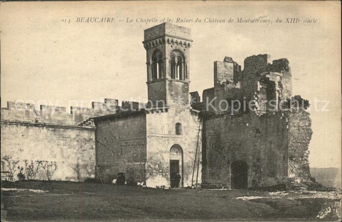 Beaucaire Gard Chapelle et les Ruines du Chateau de Mo