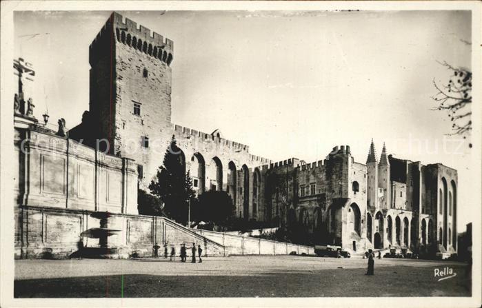Avignon Vaucluse Palais des Papes Facade occidentale et