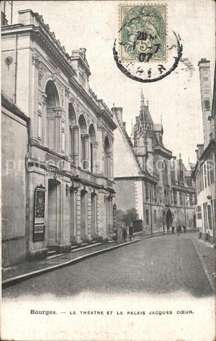 Bourges Theatre et Palais Jacques Coeur Stempel