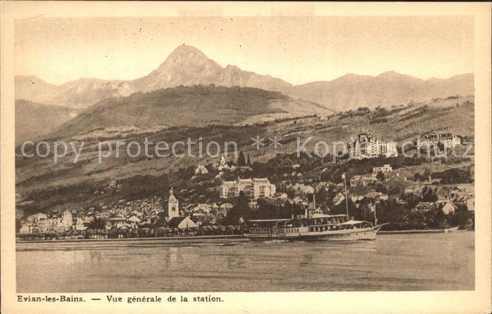 Evian-les-Bains Haute Savoie Vue generale de la station vapeur