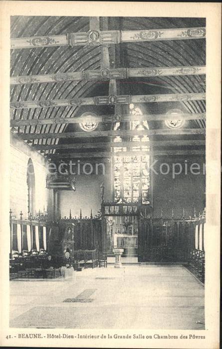 Beaune Cote d Or Burgund Hotel Dieu Interieur de la Grande Salle
