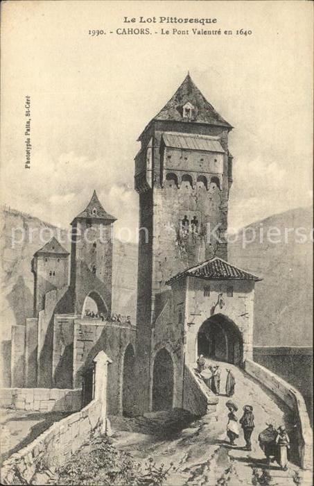 Cahors Le Pont Valentre en 1640